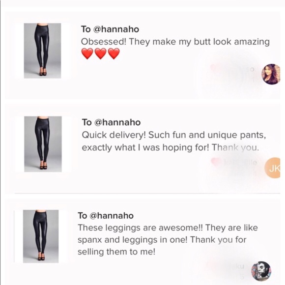 S-XL Avail! High Waisted Vegan Leather Leggings - Picture 6 of 7